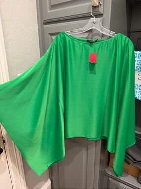 Posh Emerald Green Dolman Tunic Top